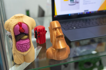 Human anatomical model made using 3D printing technology. Industry