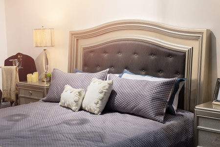 Interior of a classic style bedroom in luxury houseの写真素材