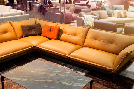 Furniture showroom featuring sofas and couches for sale. Furniture store
