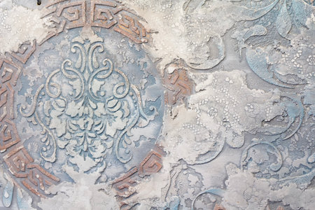 Beautiful texture of decorative Venetian plaster. Backgroundの写真素材