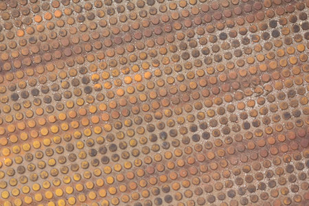 Rusty metal surface close-up. Backgrounds and texturesの写真素材