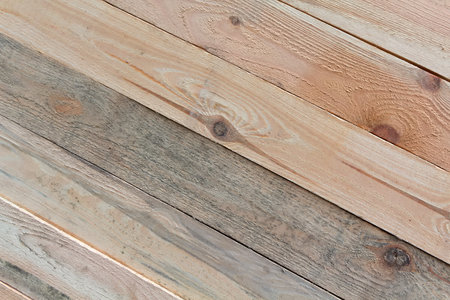 Rough untreated boards close up. Background and texturesの写真素材