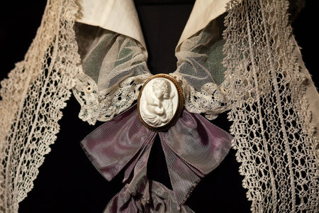 Beautiful retro brooch in Victorian style. Retroの写真素材