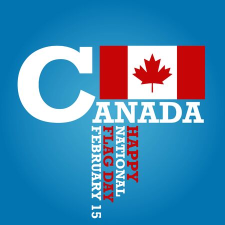 Canada Flag Day, national holiday. Vector illustrationのイラスト素材