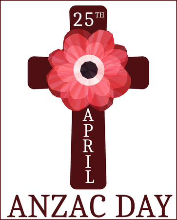 Anzac day.  Day card in vector format.のイラスト素材