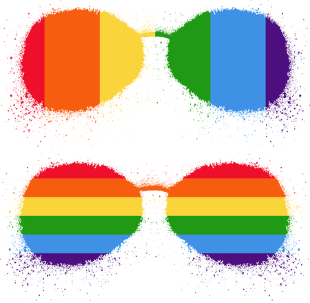 LGBT rights symbol. Gay parade signのイラスト素材