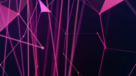Colorful abstract background with plexus elements