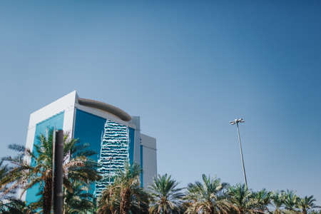 Sky and palm trees. Saudi Arabia Riyadh landscape - Riyadhのeditorial素材