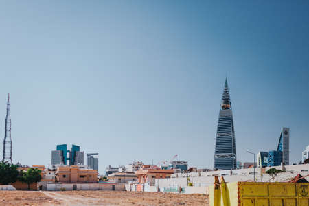 Riyadh, Saudi Arabia - November 6, 2019: Perpective view of the King Fahad Wasteland for new constructionのeditorial素材
