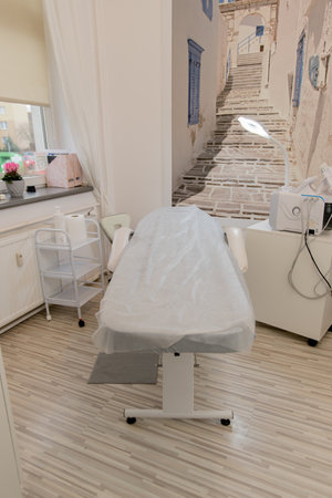 beauty salon. Beauty machine for hydrodermabrasion and lifting.family beauty salon.の写真素材