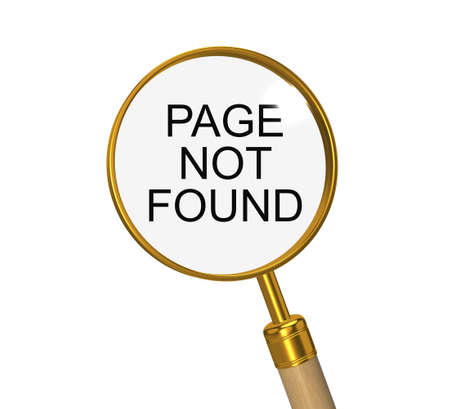 Page not found. 3d illustration.の写真素材