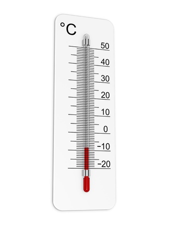 Thermometer indicates low temperatureの写真素材