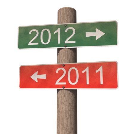 New Year 2012 signの写真素材