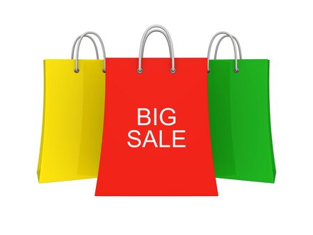 Set of Big Sale shopping bagsの写真素材