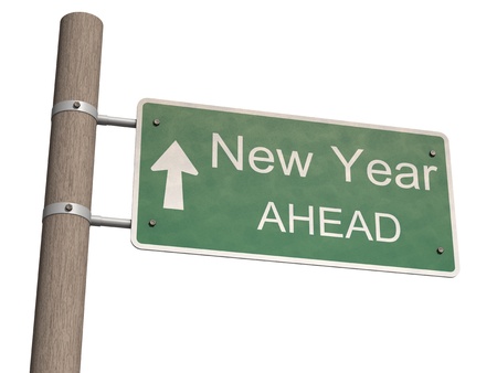 New Year 2012 sign. 3d illustrationの写真素材
