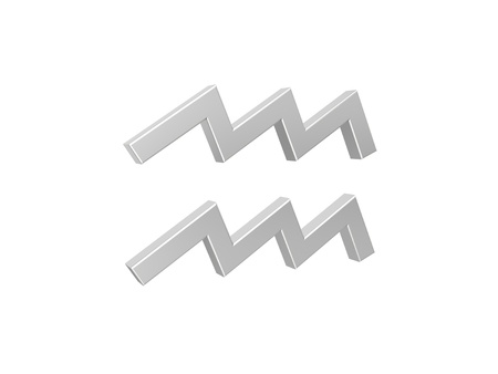 Aquarius. Astrological signs of the Zodiac.の写真素材