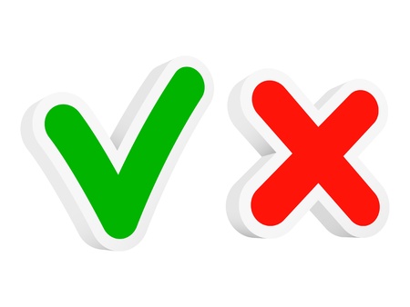 Vector checkmarks のイラスト素材