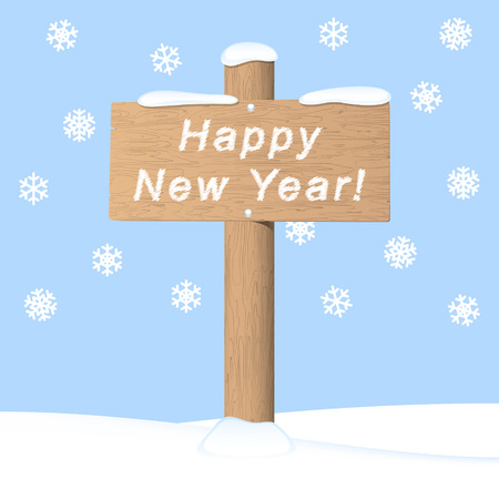 Happy New Year. Vector invitation cardのイラスト素材
