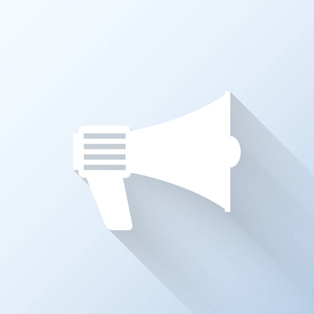 Flat loudspeaker icon. Vector illustrationのイラスト素材