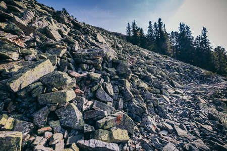 A rocky mountain A canyonの写真素材