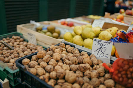 A store filled with lots of fresh produceの写真素材