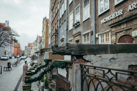 A city street a travelの写真素材
