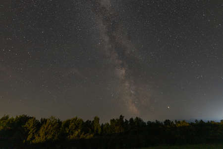A sign in the skyの写真素材
