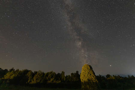 A sign in the skyの写真素材