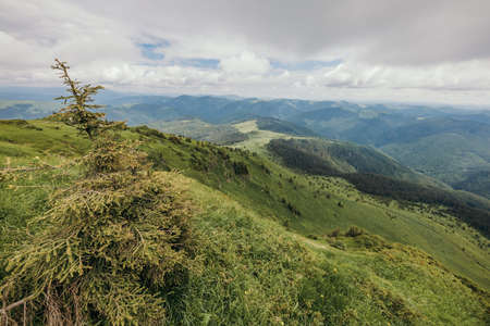 A sign on the side of a mountainの写真素材