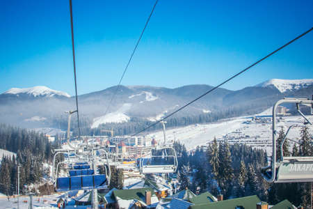 A close up of a snow covered mountainの写真素材
