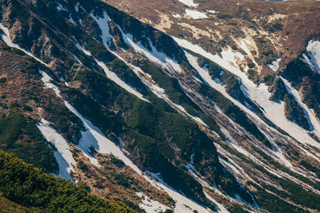 A view of a rocky mountainの写真素材