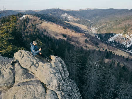 A view of a rocky a mountain