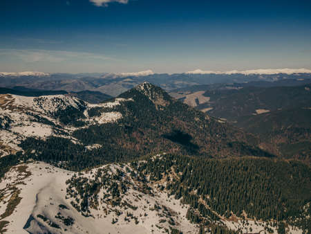 A view of a mountain a travelの写真素材