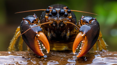 Lobster in the rainforest of Costa Rica, Central Americaの素材