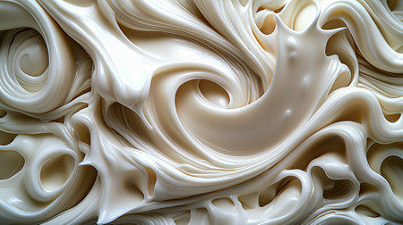 3d illustration of abstract white background with smooth lines and waves in itの素材