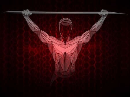 Set of sport weights for bodybuilding, fitness and weightliftingのイラスト素材