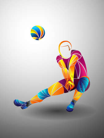 international volleyball, volleyball live, play volleyball, women volleyball, volleyball playerのイラスト素材