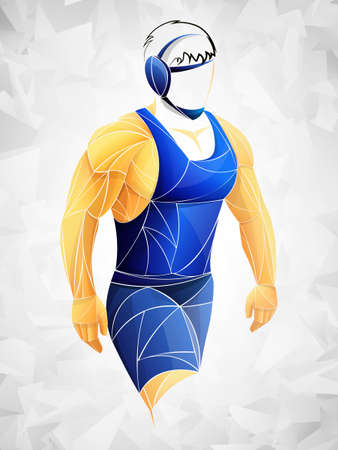 athlete Wrestling vector. wrestling  icon vector isolated. Greco-Roman wrestlingのイラスト素材