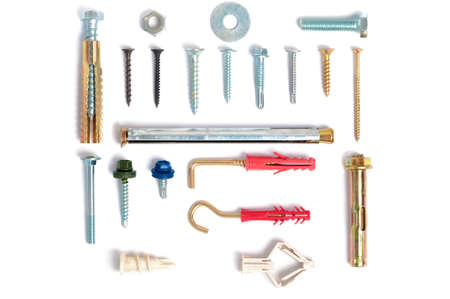 Photo various types of fastening elements for different materials. Metis.の写真素材