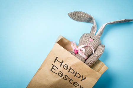 Easter bunny in a packet