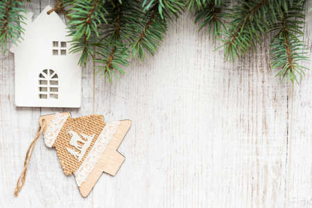 Christmas vintage backgroundの写真素材