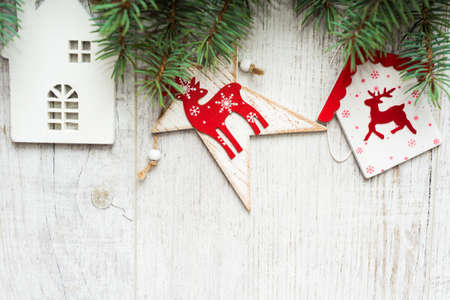 Christmas vintage backgroundの写真素材