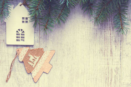 Christmas vintage backgroundの写真素材