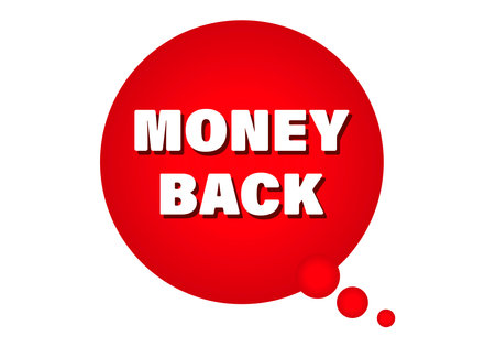 money back label. vector illustration. Eps-10のイラスト素材