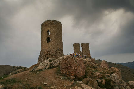 Genoese fortress in Balaklava (Crimea, Ukraine). September 2009のeditorial素材