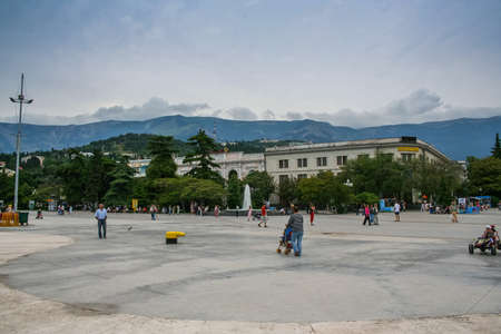 Seafront of Yalta. The Black Sea. Crimea (Ukraine).June 2006のeditorial素材