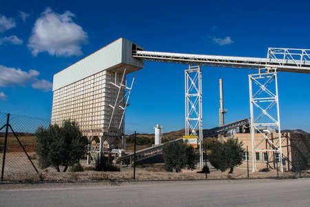 A factory for the enrichment of clay in Catalan. Spain. November 2007のeditorial素材