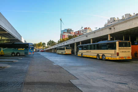 The bus station of the city of Madrid (Spain). November 2007のeditorial素材