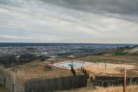 Surroundings the holiday village Country near the town of Izyum in the Kharkov region (Ukraine). 2007の写真素材