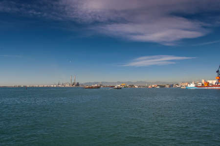 Commercial sea port of Castellon in Valencia (Spain). November 2007の写真素材